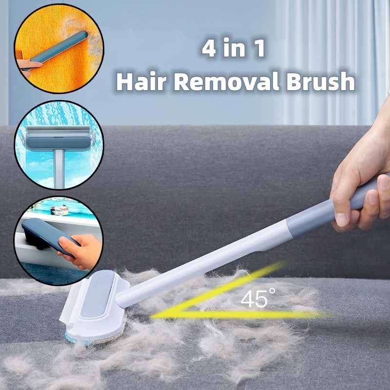 4 In 1 Multifunctional Hair Removal Brush Pet Dog Cat Hair Cleaner Brush Cat Hair Remover Window Screen Cleaning Tool Gadget