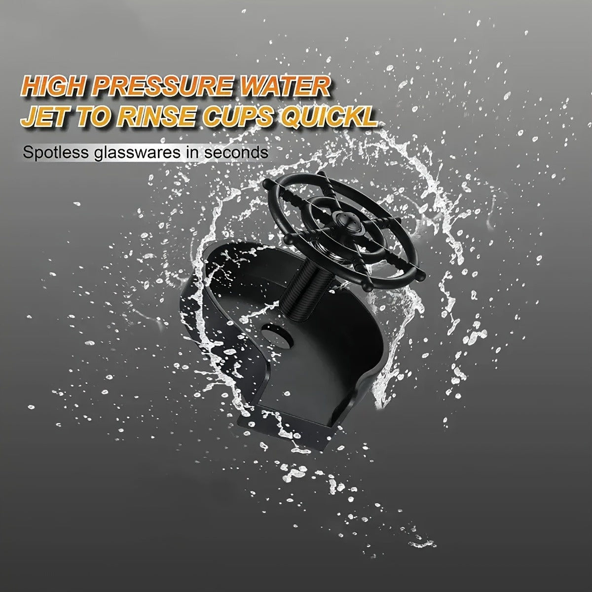 Manual Press-type Automatic Cup Cleaning Set, Including A Cup Cleaner With Connecting Tube And Connecting Water Pipe, Capable Of Pressing And Cleaning Cups, Suitable For Bars, Restaurants And Household