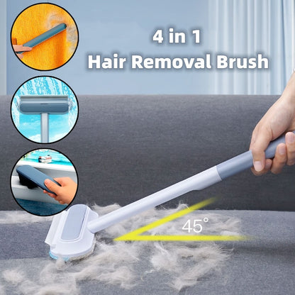 4 In 1 Multifunctional Hair Removal Brush Pet Dog Cat Hair Cleaner Brush Cat Hair Remover Window Screen Cleaning Tool Gadget